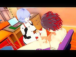 Evangelion: Ayanami Rei WILL CURE ANY DISEASES (3D Hentai)