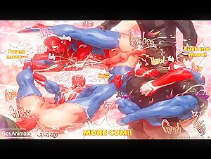 Spiderman x Venom - Yaoi Hentai Gay - Animation Anime Gay