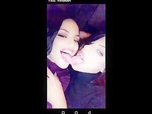 Hot Lesbian Kiss - Kissa Sins and Adriana Chechik