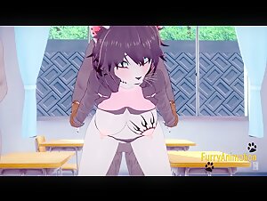 Furry Hentai 3D Yiff - Orgy Furry in a Classroom