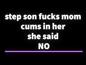 Mom ask Step Son not to Cum he Creampies her Pussy Accidental Pregnancy