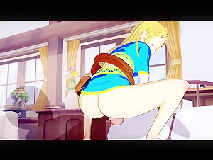 POUNDING ZELDA'S THICC ASS (Breath of the Wild 3D Hentai)