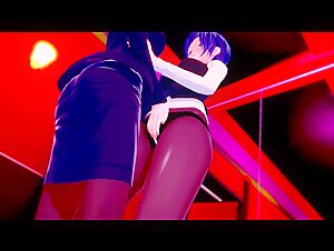 3D Hentai: Touka AND Akira HAVE LESBIAN SEX IN a HOTEL (Tokyo Ghoul)