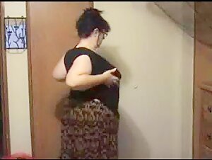 BBW Strips Slowly and Shows her Nude Body Part 1 - not HD