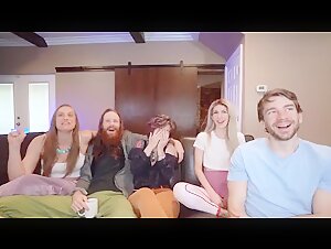 My 1st Orgy ~ Feat. SexyHippies & JackplusJill ~ everyone Cums on Frankie during Group Sex Cam Show!