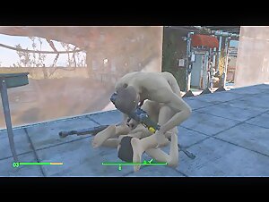 Brothel with Glass Windows. the Work of Prostitutes in Fallout 4 &#124; Porno Game, Lesbian Strapon