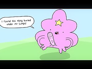 Princess Bubblegum Fucks Lumpy Space Princess's Hidden Cock - Adventure Time Porn