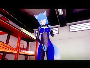 (3D Hentai)(Star Fox) Krystal Masturbation
