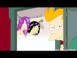 Futurama Hentai - Shower Threesome